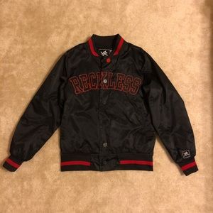 Black/Red Bomber Jacket